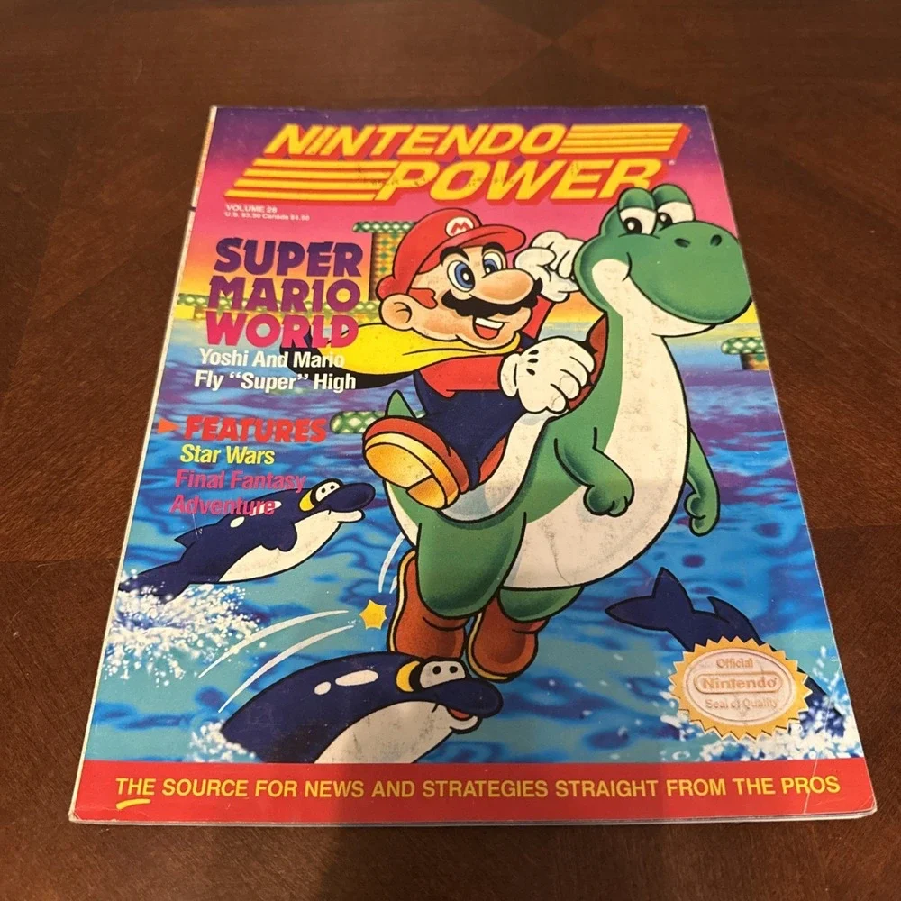 Nintendo Power Magazine Volume 28‎ Super Mario World W/ F-Zero Poster